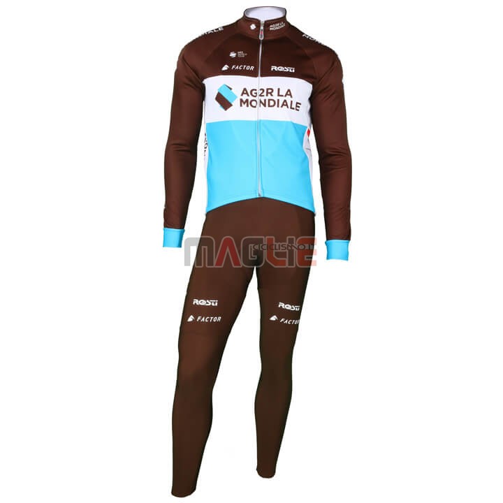 Maglia Ag2r La Mondiale ML 2018 Marrone - Clicca l'immagine per chiudere